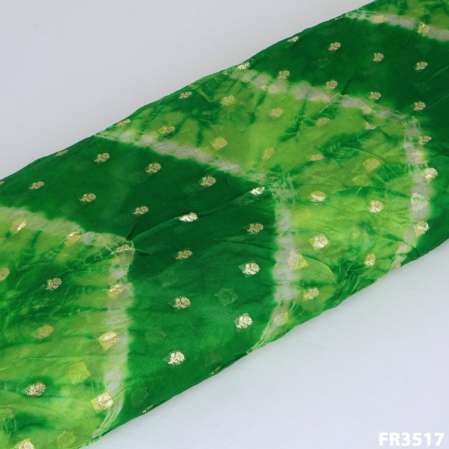 Zari Buti Shibhori Pure Organza Fabric-FR3517