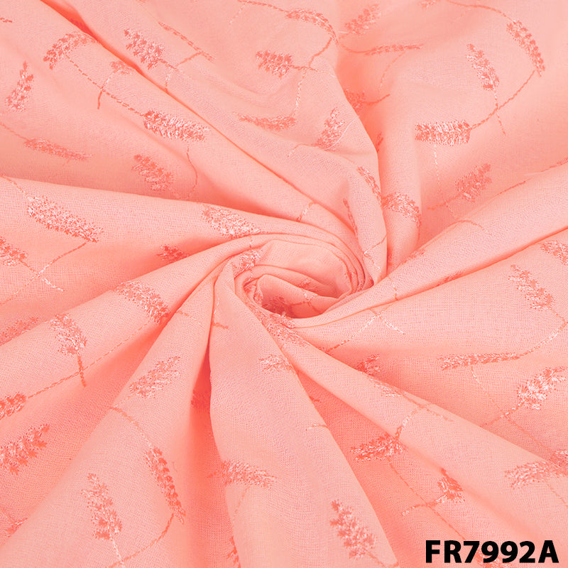 Embroidered Rudia Cotton Fabric-FR7992