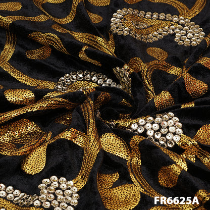 Sequins Velvet Fabric-FR6625