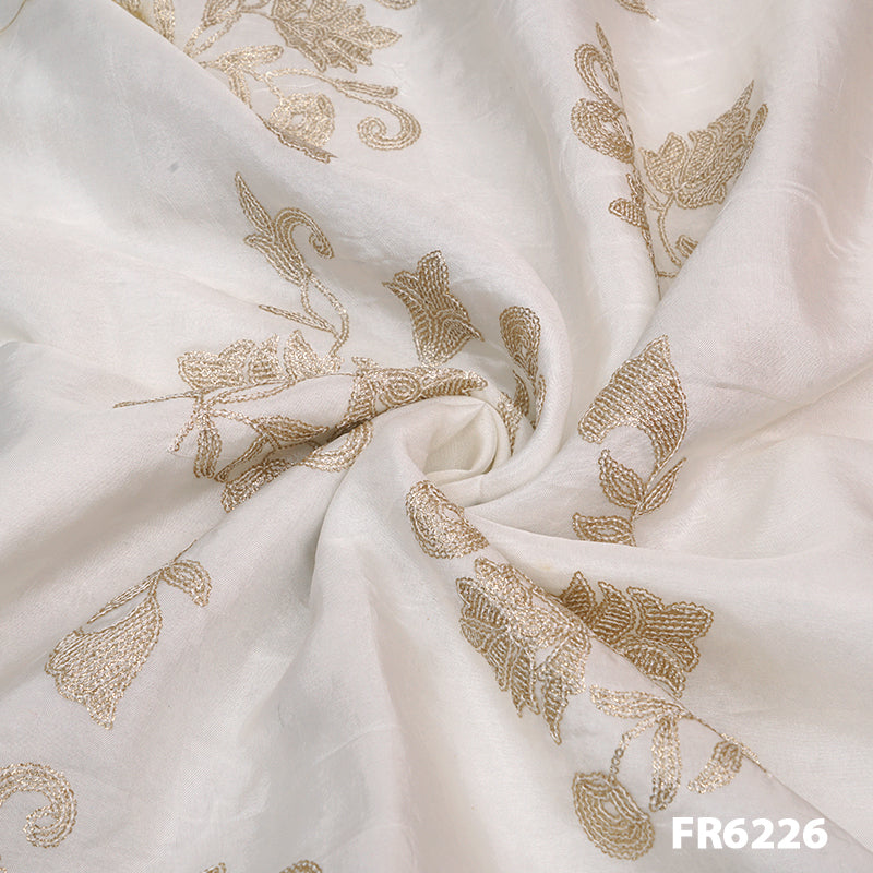 Embroidered Sequins Uppada Silk FAbric - FR6226