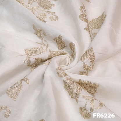 Embroidered Sequins Uppada Silk FAbric - FR6226