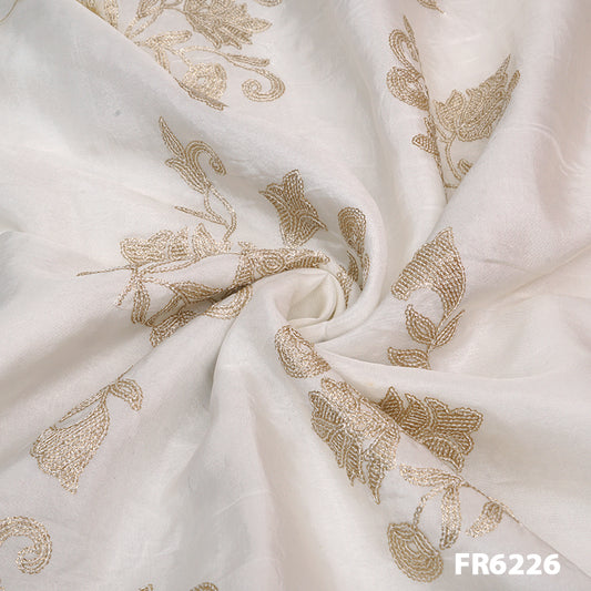 Embroidered Sequins Uppada Silk FAbric - FR6226