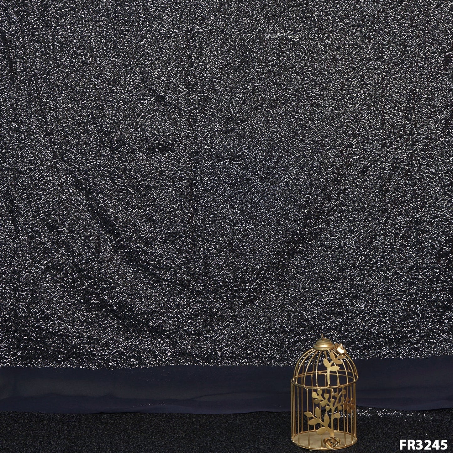 Embroidered Sequins Georgette Fabric-FR3245