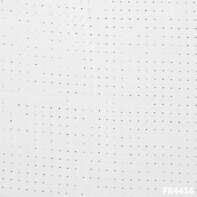 Dyeable Mukaish Georgette Fabric-FR4426