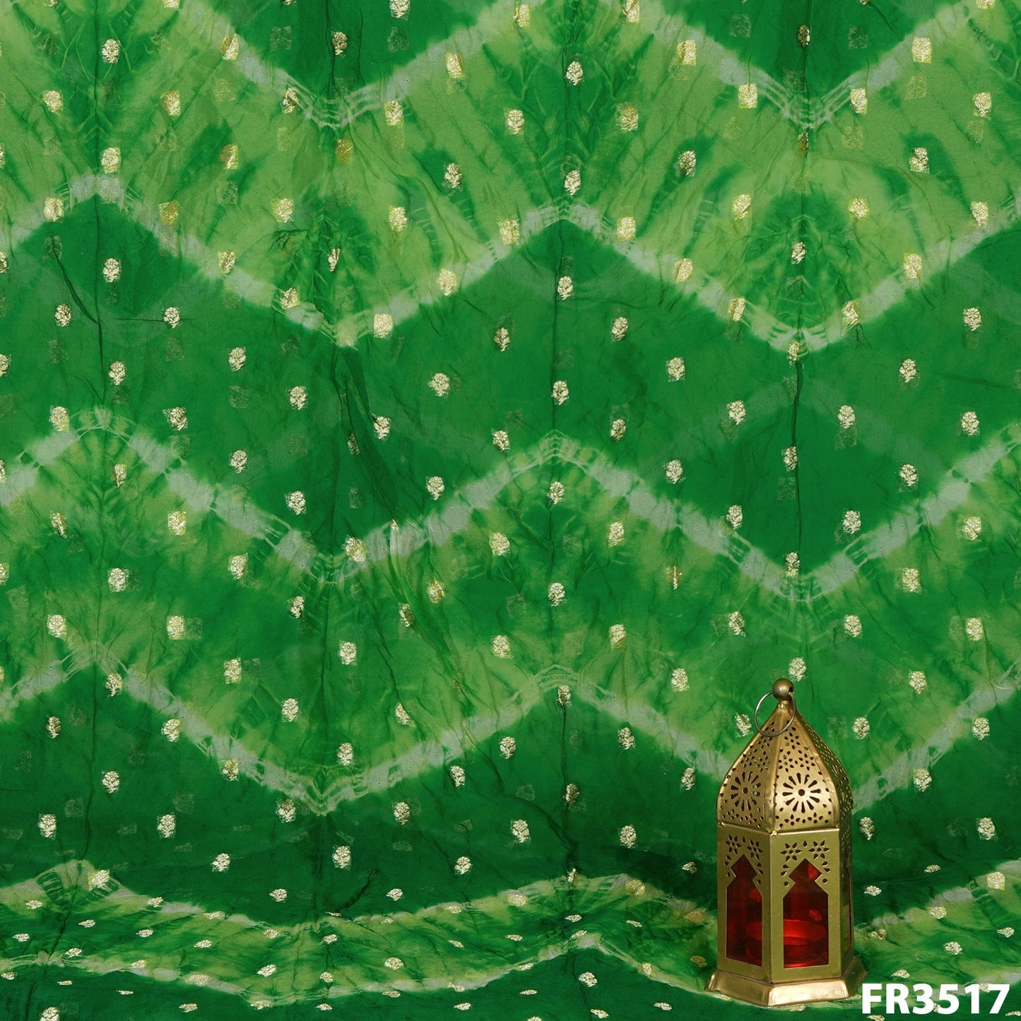 Zari Buti Shibhori Pure Organza Fabric-FR3517