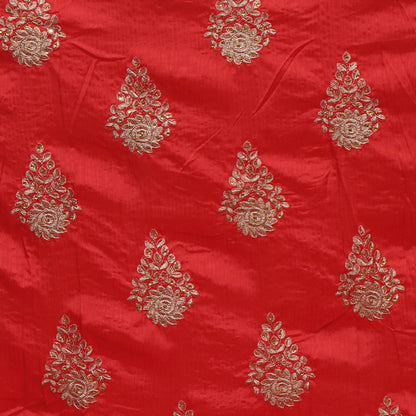 Zari Swarovski Raw Silk Fabric FR6899