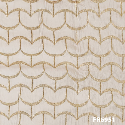 Dyeable Zari Chiffon Fabric - FR6951