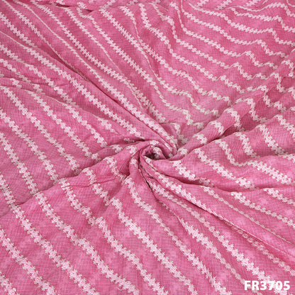 Embroidered Pure Kota Silk. Fabric-FR3705