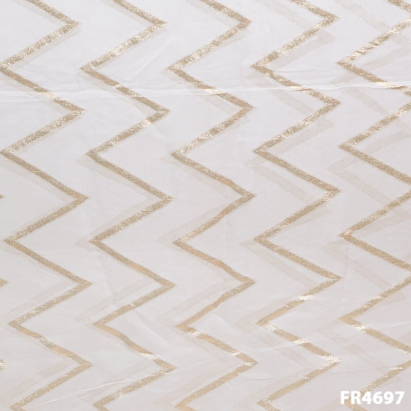 Dyeable Zari Organza Fabric-FR4697