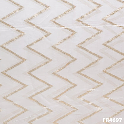 Dyeable Zari Organza Fabric-FR4697