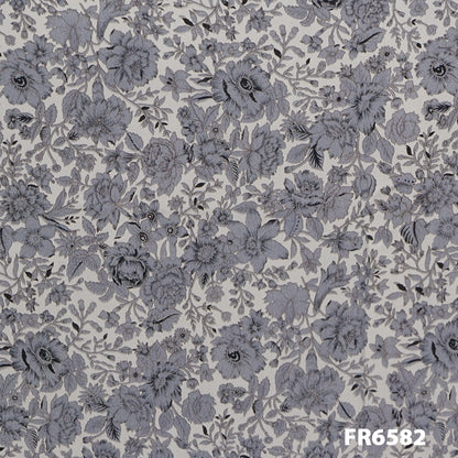 Printed Pure Silk Crepe Fabric-FR6582