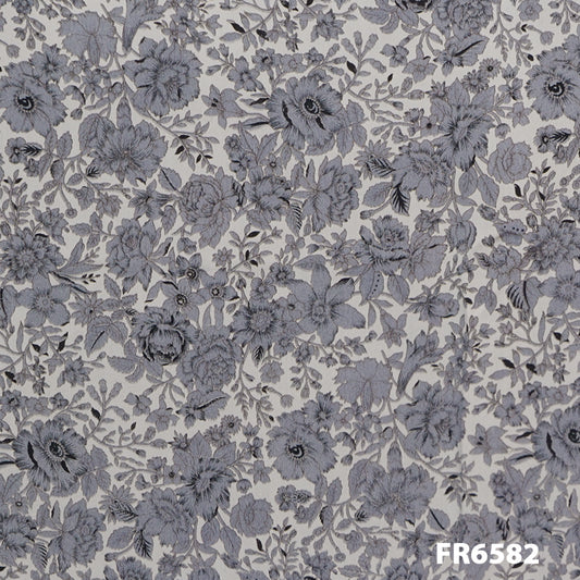 Printed Pure Silk Crepe Fabric-FR6582