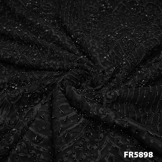 Heavy Embroidered Imported Net fabric - FR5898