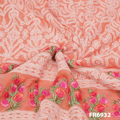 Embroidered Georgette Fabric-FR6932