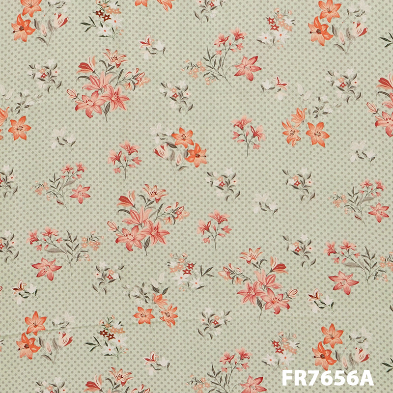 Printed Crepe Fabric-FR7656