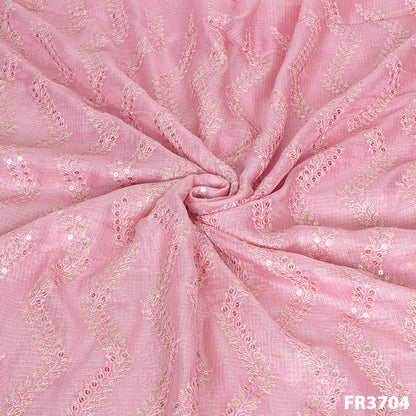 Sequins Pure Kota Silk Fabric-FR3704