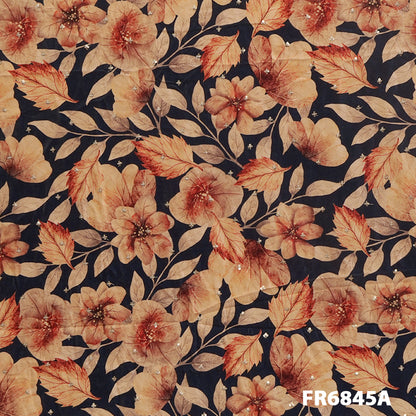 Printed Sequins Velvet Fabric-FR6845