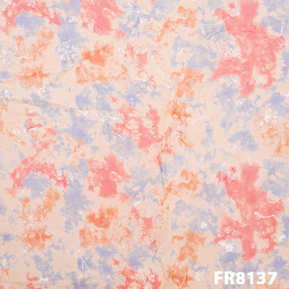 Embroidered Sequins Printed Organza