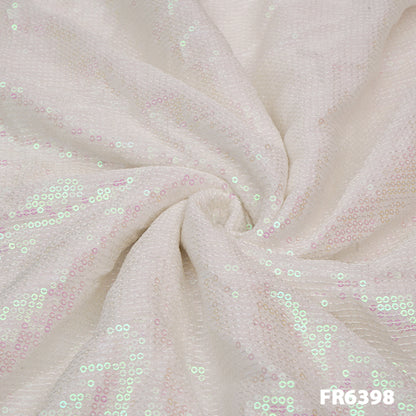 Dyeable Sequins Georgette Fabric-FR6398
