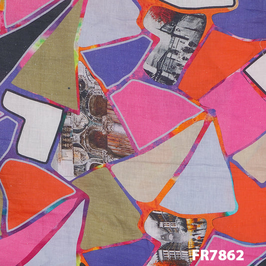 Printed Linen Fabric-FR7862