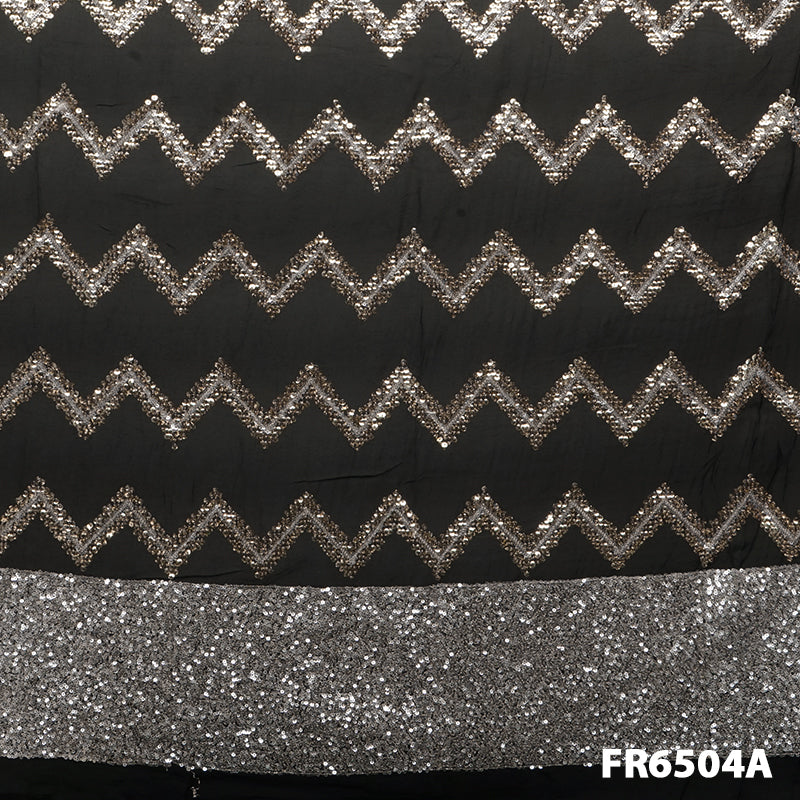 Sequins Georgette Fabric-FR6504