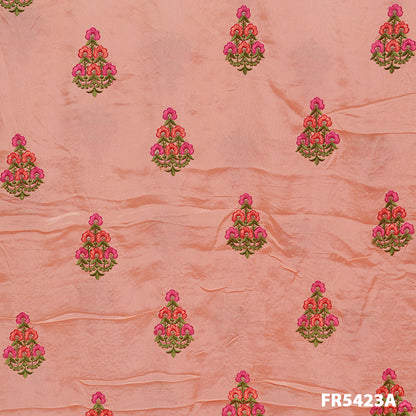 Embroidered Sequins Chinon Chiffon Fabric-FR5423