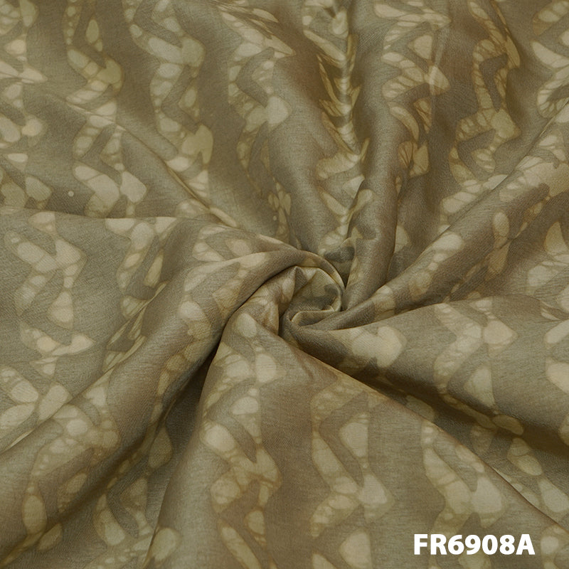 Printed Russian Silk Fabric-FR6908