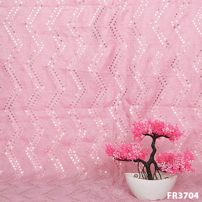 Sequins Pure Kota Silk Fabric-FR3704