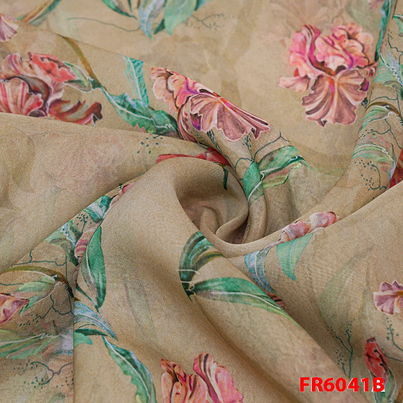 Printed Silk Organza Fabric-FR6041