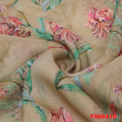 Printed Silk Organza Fabric-FR6041