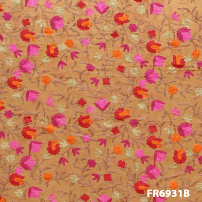 Embroidered Georgette Fabric-FR6931