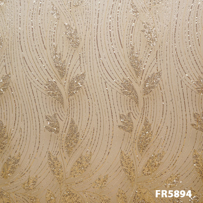 Heavy Embroidered Imported Net Fabric - FR5894