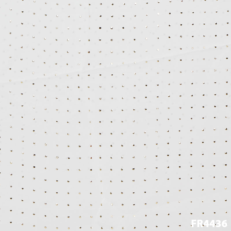 Dyeable Mukaish Georgette Fabric-FR4426