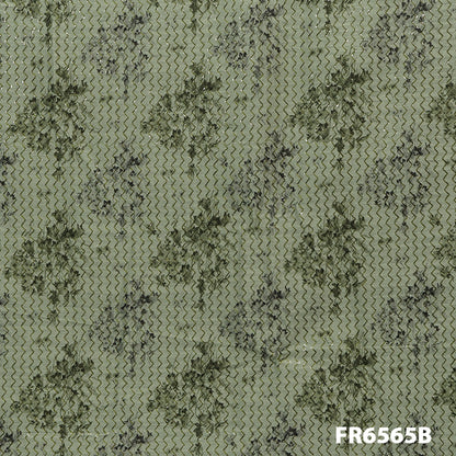 Printed Embroidered Sequins Raw Silk Fabric 6565