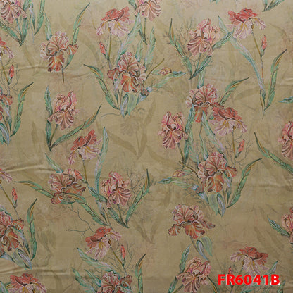 Printed Silk Organza Fabric-FR6041