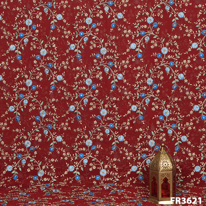 Embroidered Georgette Fabric-FR3621