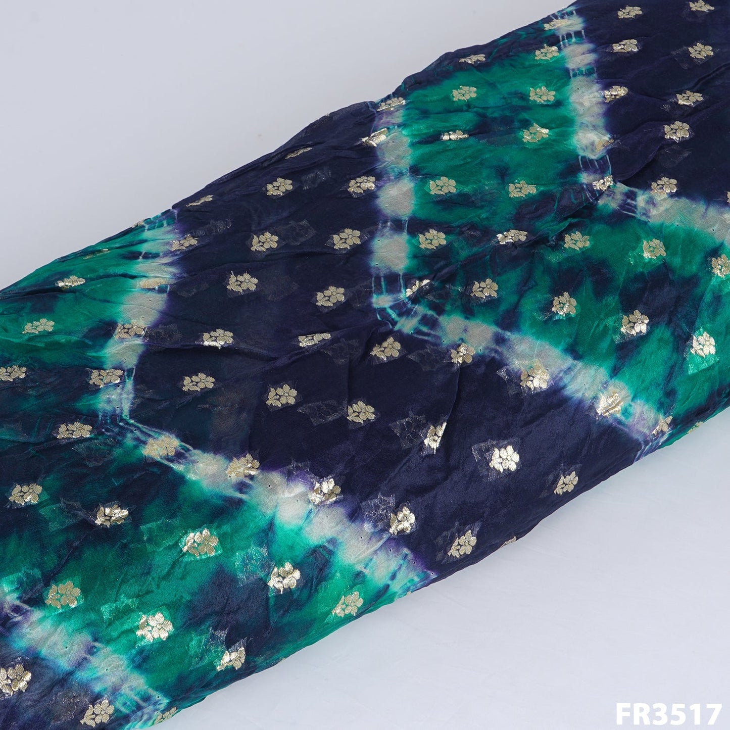 Zari Buti Shibhori Pure Organza Fabric-FR3517