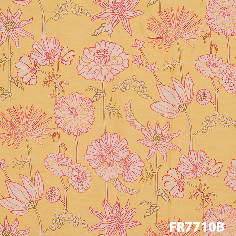 Printed Cotton Silk Fabric-FR7710