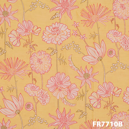 Printed Cotton Silk Fabric-FR7710