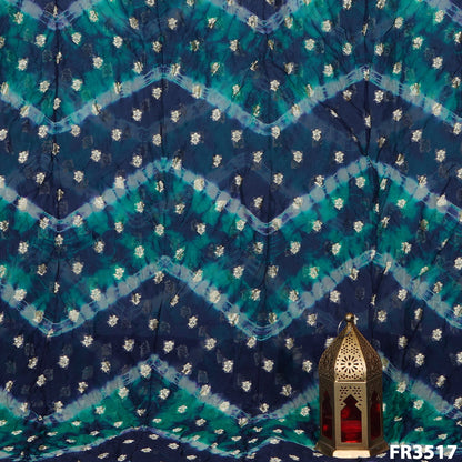 Zari Buti Shibhori Pure Organza Fabric-FR3517