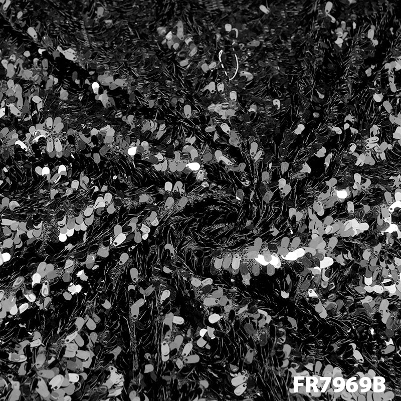 Heavy Sequins Net Fabric- FR7969