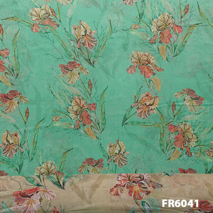 Printed Silk Organza Fabric-FR6041