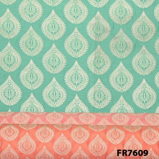 Embroidered Chanderi Fabric-FR7609