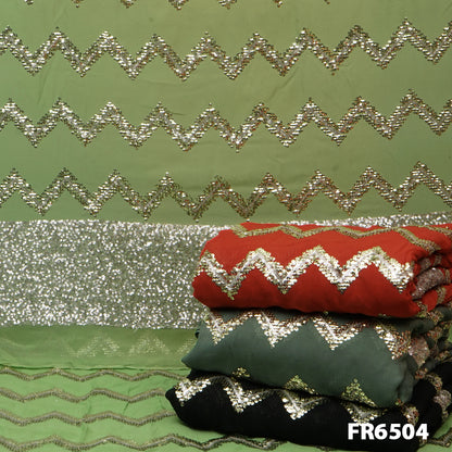 Sequins Georgette Fabric-FR6504